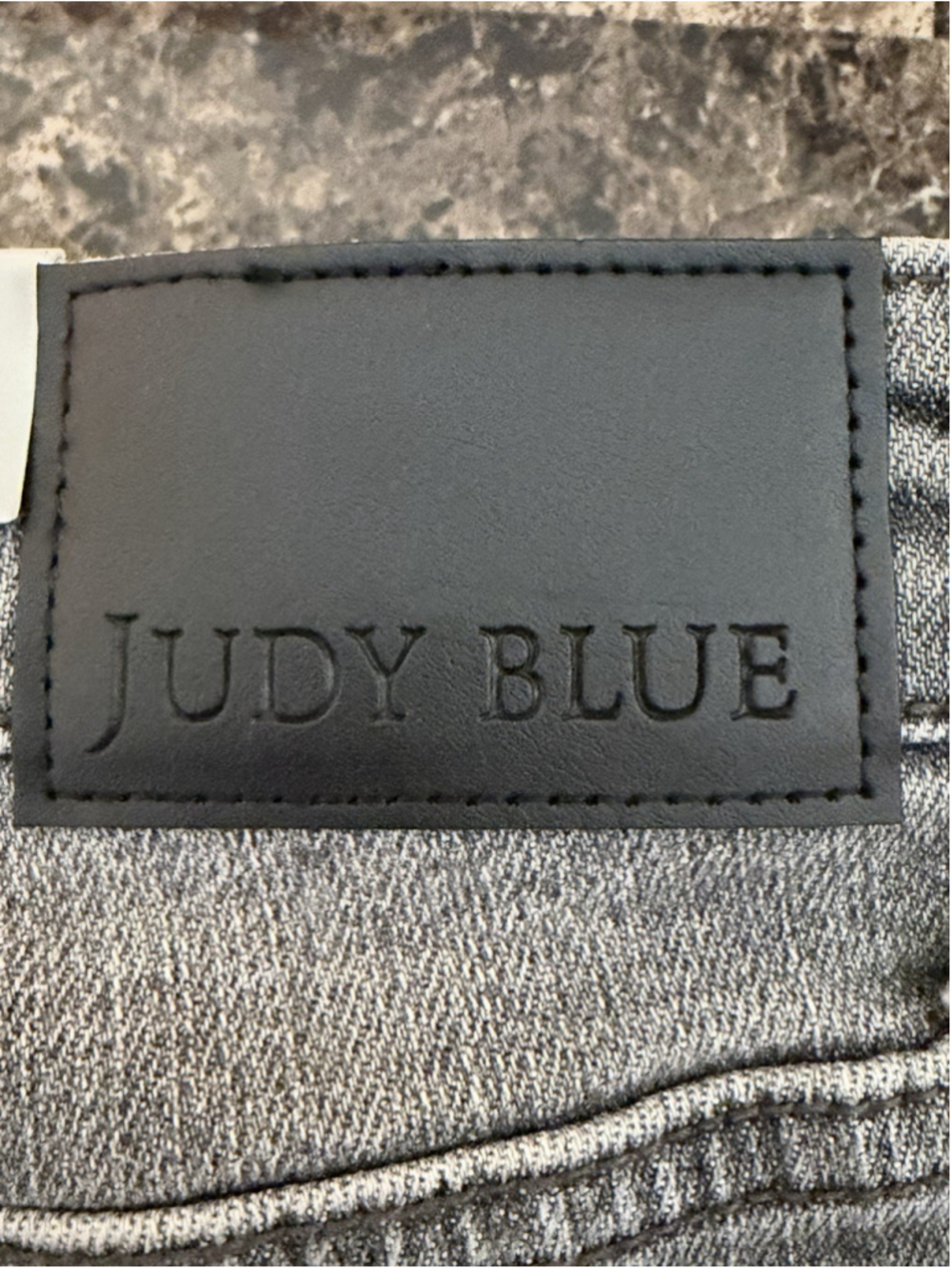 JUDY HIGH WAIST BUTTON FLY GREY COLOR WOMENS CUFFED CAPRI 5/27 Size - Picture 5 of 16